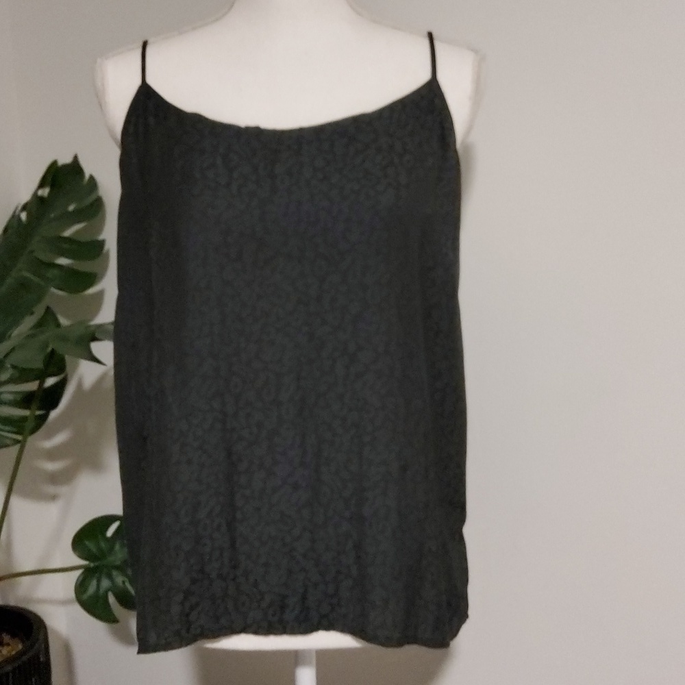 David Lerner Black Leopard Print Cami